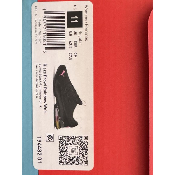 PUMA Riaze Prowl Size 11 Lace Up  Womens Black Sneakers Casual Shoes 19448201 - Picture 7 of 8